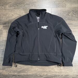 Castle X Racewear Sz M Black Softshell Jacket Snowmobile Powersports Moto Racing